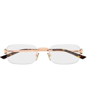 Gucci Rahmenlose Brille - Weiß