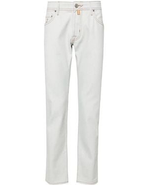 Jacob Cohen Pantaloni Nick Slim A Vita Media - Grigio