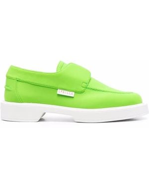 Le Silla Slip-On Leather Loafers - Green