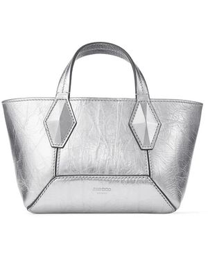 Jimmy Choo Xs Diamond Tote Bag - Metallic