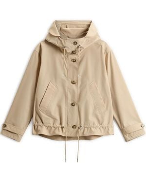 Woolrich Short Parka - Natural