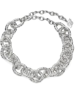 Blumarine Chain-Link Necklace - Metallic