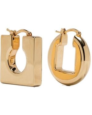 Jacquemus The Ronde Carre Creolen - Mettallic