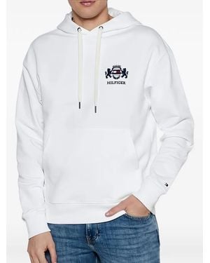 Tommy Hilfiger Crest Hooded Sweatshirt - White