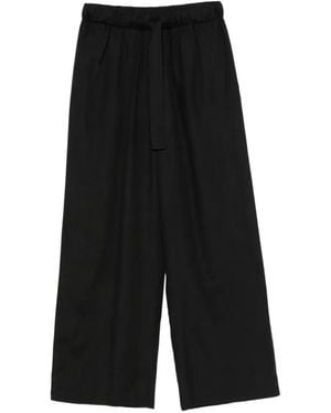 TOTEME Straight-Leg Trousers - Black