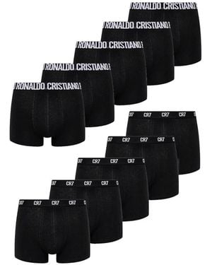 Cristiano Ronaldo CR7 Logo-Waistband Trunks - Black
