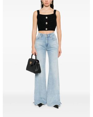 Alice + Olivia Weezy Flared Jeans - Blue