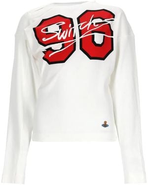 Vivienne Westwood Graphic-Print Long-Sleeve T-Shirt - Red
