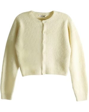 AURALEE Buttoned Cardigan - White