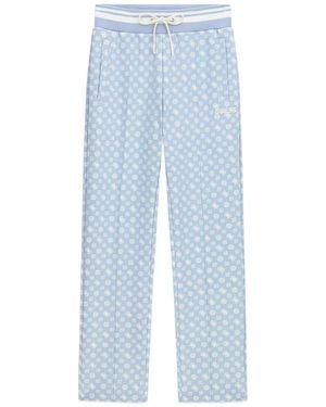 Guess Logo-Print Track Trousers - Blue