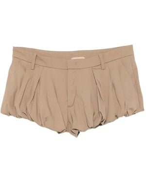 N°21 Pantalones Cortos Con Dobladillo Abombado - Neutro