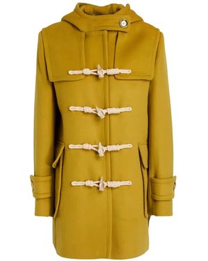 Zimmermann Hooded Toggle-Fastening Coat - Yellow