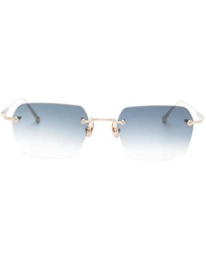 Matsuda Gafas de sol con montura rectangular - Azul