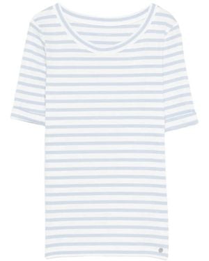 Marc Cain Striped T-Shirt - White