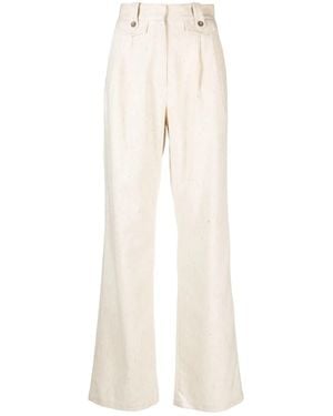 D'Estree Pantaloni Dritti Charlotte - Bianco