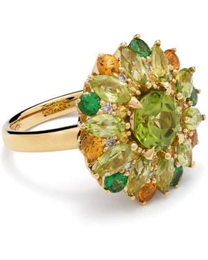 Stefere 18Kt Multi-Stone Ring - Metallic