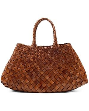 Dragon Diffusion Santa Croce Small Tan Shoulder Bag - Brown