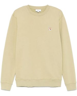 Maison Kitsuné Fox-Head Sweatshirt - Natural