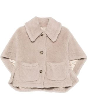 Max Mara "Newterzo1" Cape - Natural