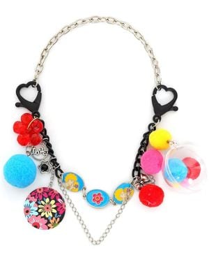 Amir Slama Bijoux Taschenkette mit Blumendetail - Rot