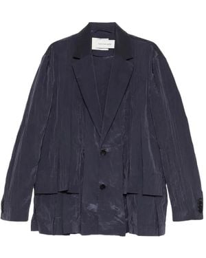 Feng Chen Wang Blazer À Simple Boutonnage - Bleu