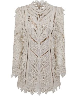 Zimmermann Illuminate Cornelli Crochet Minidress - Natural