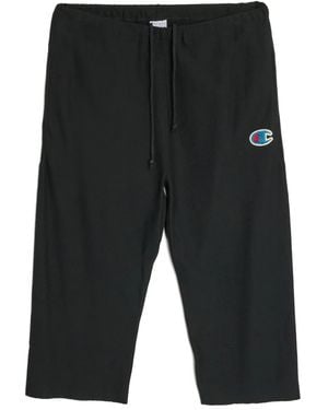 Undercover X Champion Cropped Track Trousers - Black