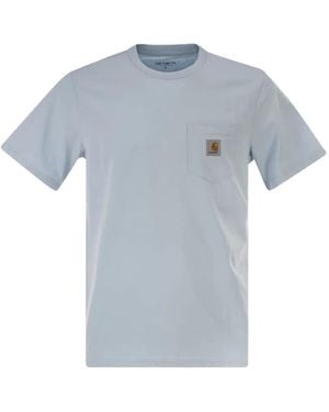 Carhartt Pocket Cotton T-Shirt - Blue