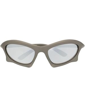 Balenciaga Logo-Print Sunglasses - Grey