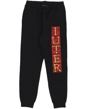 Iuter Mediolanum Logo-Print Track Trousers - Black