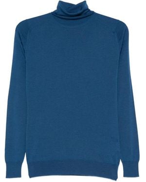 John Smedley Jersey Cherwell de lana merino - Azul