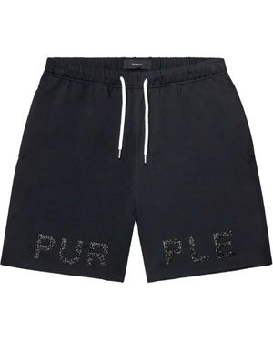 Purple Brand Short À Lien De Resserrage - Blue