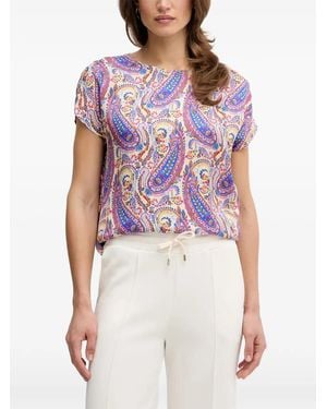 MARC AUREL Bluse Mit Paisley-Print - Mehrfarbig