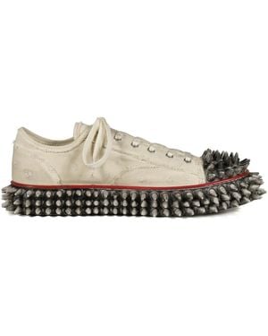Doublet Dirty Spike Toe Trainers - White