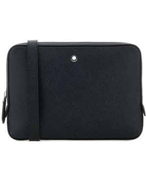 Montblanc レザー ショルダーバッグ - ブラック
