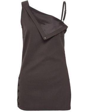 BONBOM Asymmetric Sleeveless Top - Brown