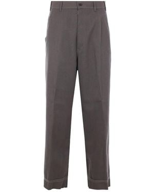Maison Margiela Wool cuffed trousers - Grau