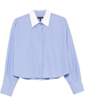 Rag & Bone Striped-Pattern Shirt - Blue