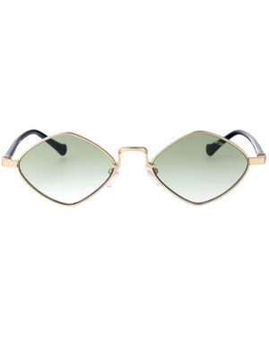 Emporio Armani Geometric-Frame Sunglasses - Green
