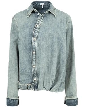 Loewe Draped Shirt - Blue