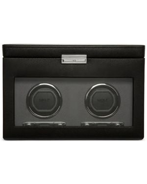 Wolf Remontoir De Montre Viceroy À Double Rangement (23 Cm X 34 Cm) - Noir