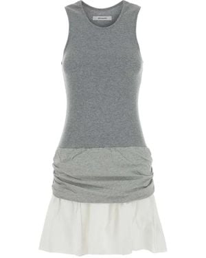 GIMAGUAS Chico Ruched Layered Mini Dress - Grey