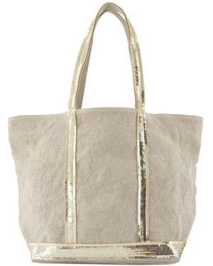 Vanessa Bruno Sequin-Trimmed Tote Bag - Natural
