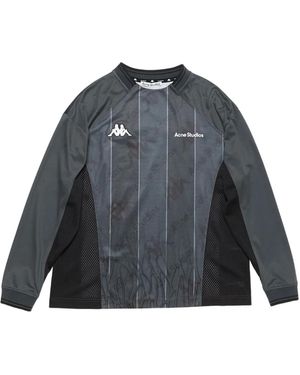 Acne Studios X Kappa Logo T-Shirt - Grey