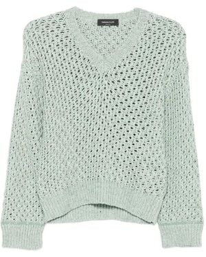 Fabiana Filippi Vネック セーター - グリーン