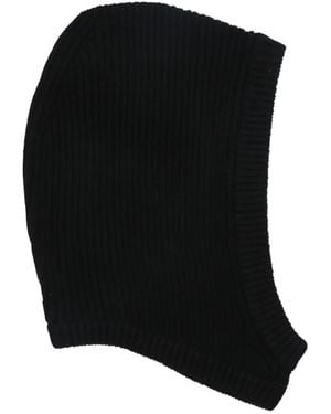 Rick Owens Ribbed Balaclava - Nero