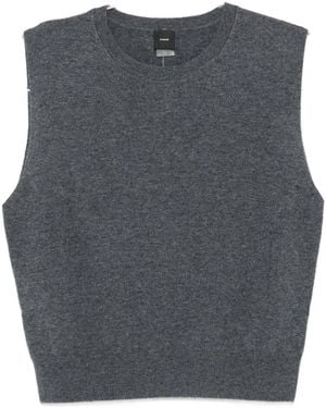 Pinko Knit Sleeveless Sweater - Gray
