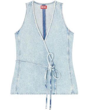 DIESEL De-vern トップ - ブルー