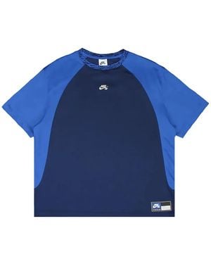 Nike Sb Dri-Fit Knit Raglan-Sleeve T-Shirt - Blue