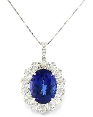 HYT Jewelry Collier Serti De Tanzanite Et De Diamants - Bleu